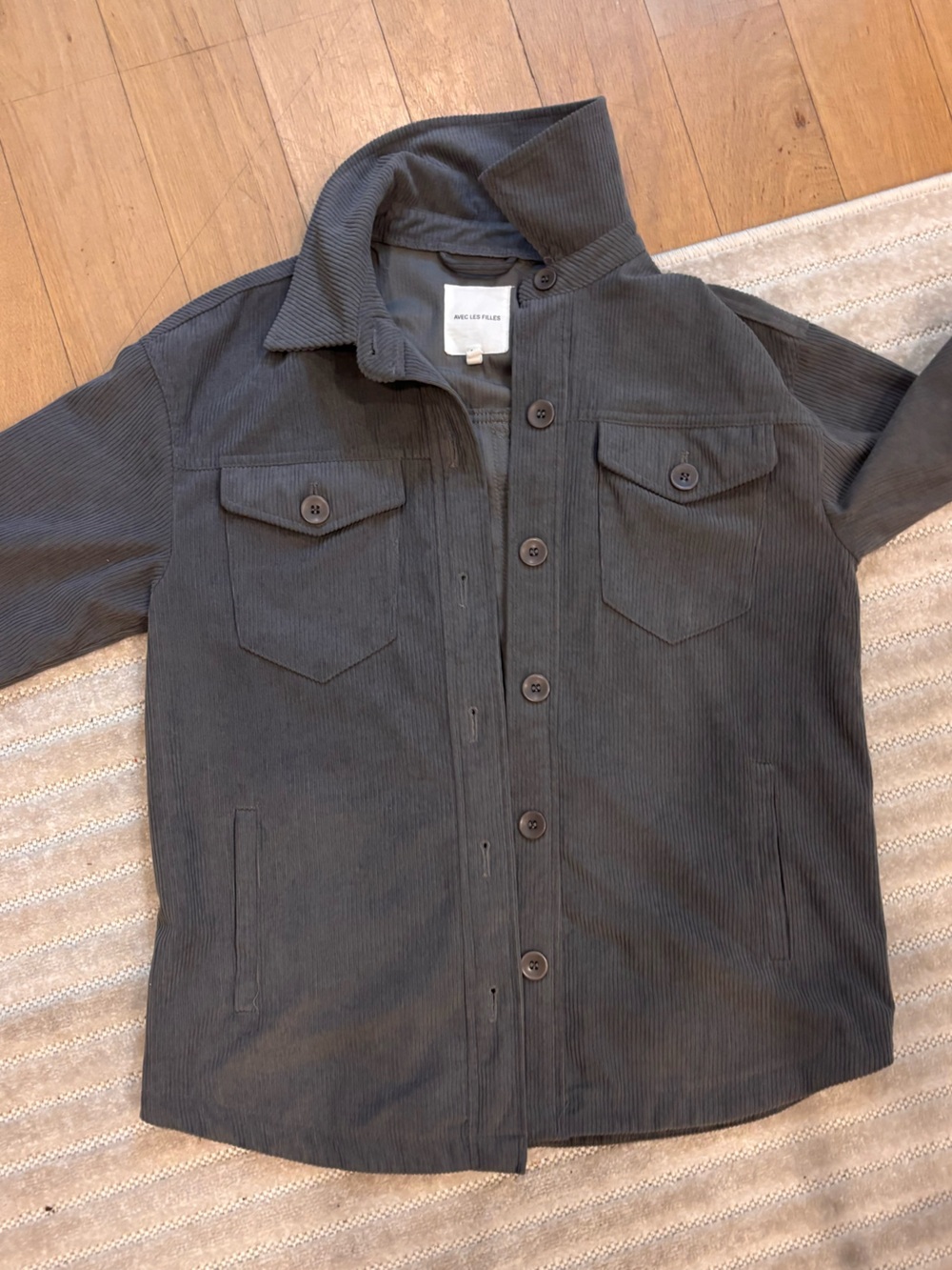 Avec Le Filles Corduroy Shacket